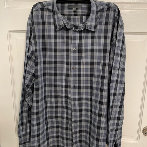 John Varvatos, Plaid Button Down Shirt Sz XL - Picture 2 of 10